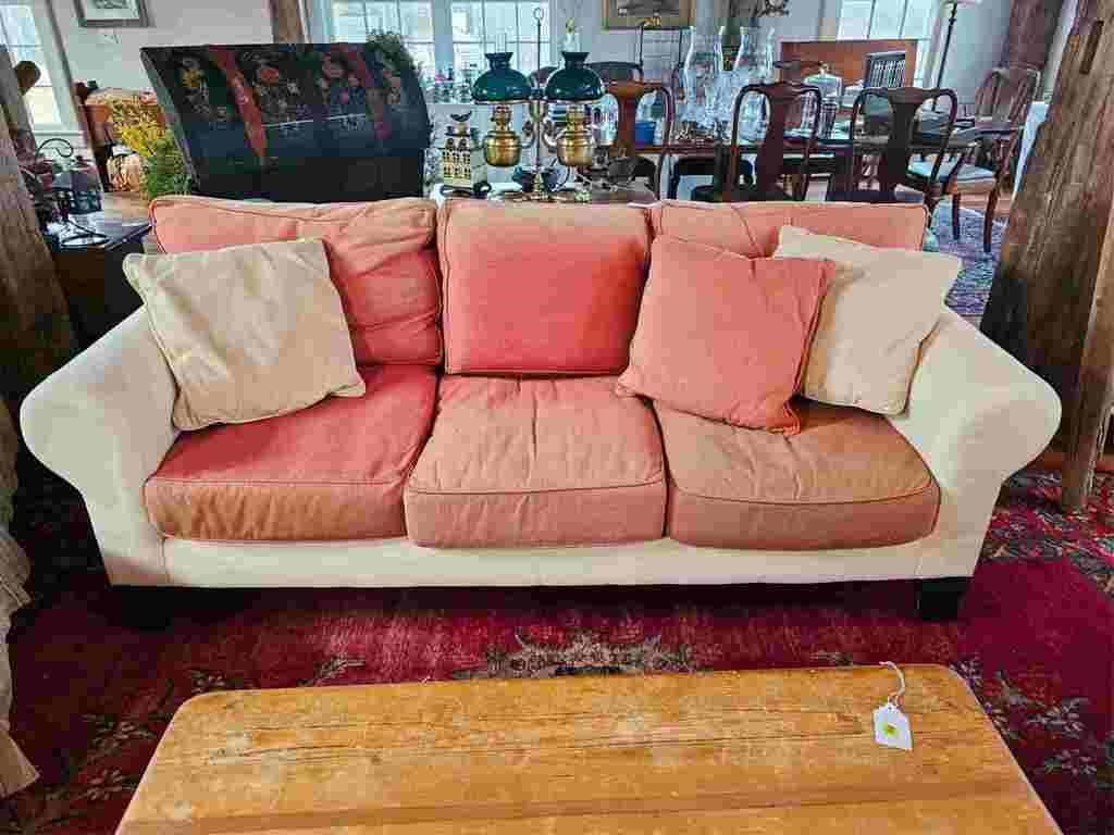 Upholstered Sofa By Vintage Metro Furnishings