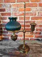 Antique Brass Student Lamp - Electric