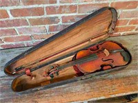 Antique Violin In Case - As Is
