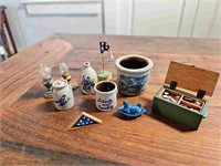 10 Piece Americana Dollhouse Miniatures
