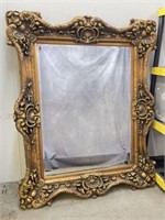 4.5 FT x 3.5 FT Ornate Gilt Framed Mirror