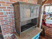 Primitive 19th Century Painted Cabinet / Cupboard
