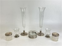 Sterling Silver & Glass Items