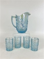 Imperial Glass Pitcher & Glasses
