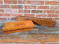 Antique Wooden Cigar Molds - Both Marked
