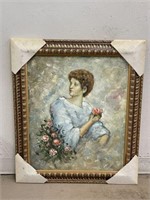 Ornate Gilt Framed Oil on Canvas