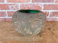 Early 20th C Red Wing Stoneware Acorn Planter - 9"