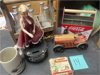 box lot of Vintage items and vintage style