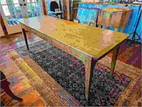 Restoration Hardware Distressed Wood Dinning Table