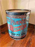 Vintage "The Planters Peanut" 10lb Tin Container