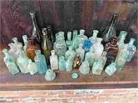 Large Estate Grouping of Antique Bottles - Lot 1