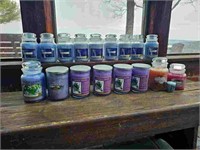 Large 17 pc Lot of Yankee Candles - Storm Watch