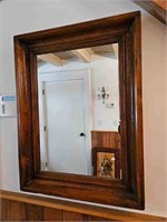 Antique American Ogee Style Hall Mirror