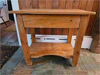 Antique Country Cottage Console Table