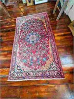 Antique Persian Oriental Rug - 110" x 62"