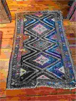 Antique Hand Knotted Rug - 75" x 49.5"