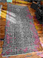 Antique Hand Knotted Rug - 124" x 64"