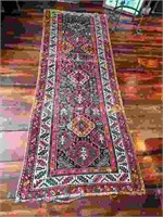 Antique Persian Oriental Runner Rug - 107" x 39"