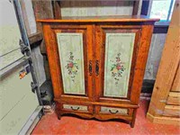 Domain Floral Painted Media Cabinet