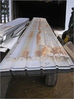 (21) SHEETS 22' USED GALVANIZED ROOF TIN