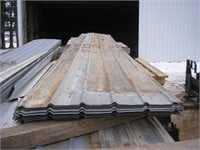 (16) SHEETS 18' USED GALVANIZED ROOF TIN
