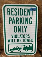 Metal Parking Signs 12pc