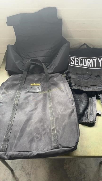 Security vests and carrying case