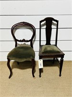 (2) Antique Parlor Chairs