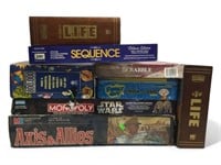 Board Games, Star Wars Monopoly, Life, Sequence