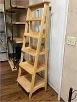 Ladder Style Wood Shelving Unit