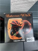 Ceramic Halloween Witch Mug New (Backhouse)