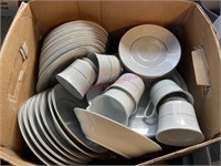 Box of Porcelain serving ware   (backhouse)