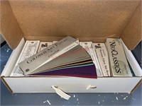 Box of paper swatches great for crafting