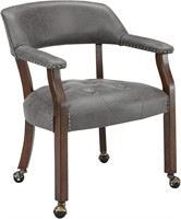 $160 Dining Chair with Casters and Arms