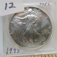 1993 American Silver Eagle, BU