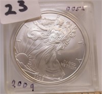 2009 American Silver Eagle, BU