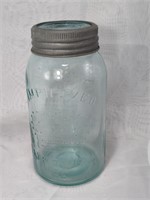 Antique Crown Imperial 1 Quart Canning Jar with