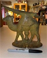 Antique Cast Iron Camel Shoe Shine Stand