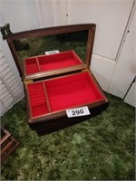 2 HINGED LID JEWELRY BOXES