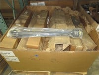 Pallet of cylinder rods, 965 pounds