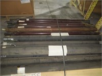8 roller assembly's & 10 shafts, 555 pounds