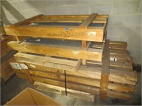 Pallet of crated parts, 630 pounds