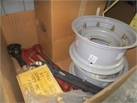 Wheel rims, drive shafts,gearbox, 450 pounds