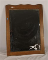 VINTAGE MIRROR WITH DESIGN ON FRONT