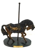 A Bronze Carousel Horse after Charles Carmel