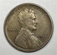 1915-S Lincoln Wheat Cent Fine F