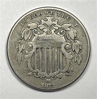 1873 Shield Nickel Open 3 Variety F/VF
