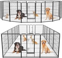 NEWBULIG Indoor Dog Gate Playpen 16 panel