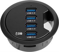 Desk Grommet USB 3.0 4 Port Powered Hub