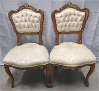 Louis XV Style Boudoir Chairs [x2]